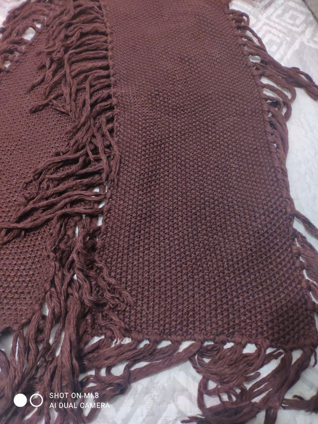 Bufanda granate punto