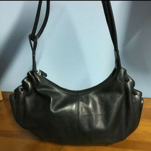 bolso piel negro