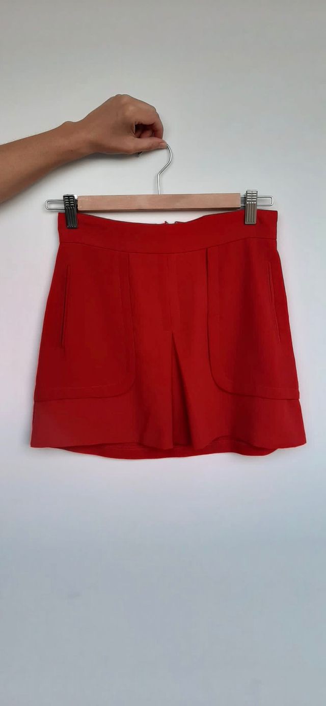 Minifalda color naranja