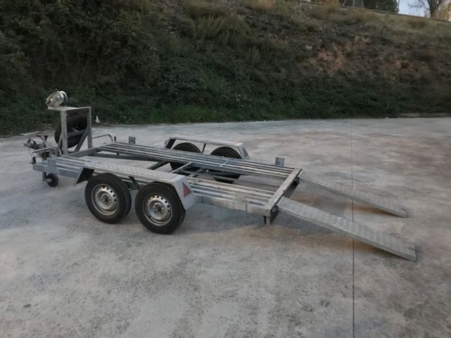 Remolqueportacochepeqe+caja aluminiodesmontable
