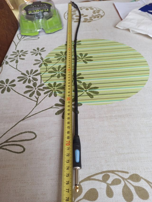 cable conexión, guitarra eléctrica