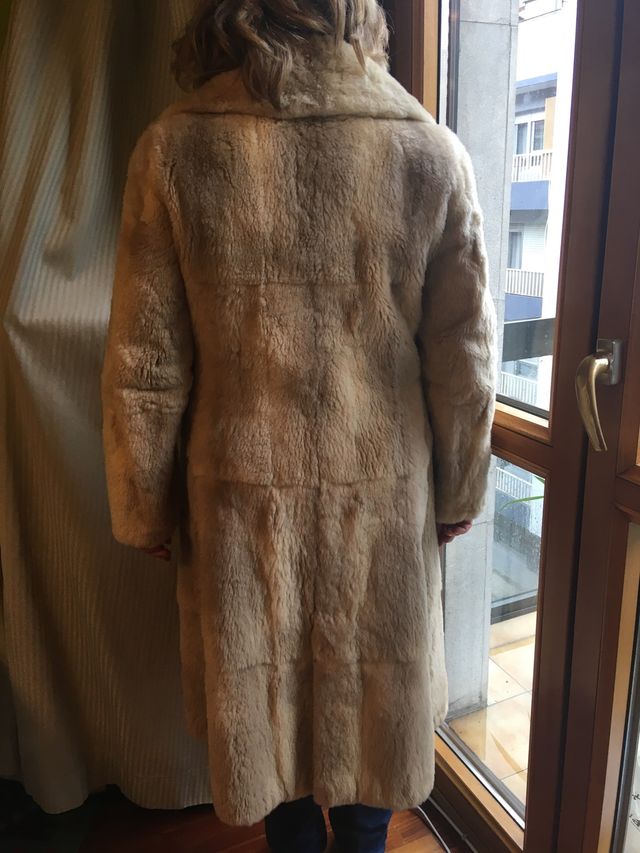 Abrigo de piel vintage, retro