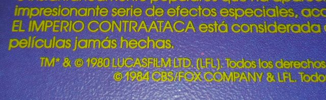 Trilogía Guerra de las Galaxias años70/80