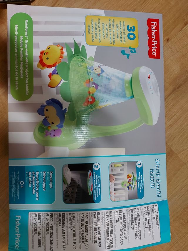 móvil proyector animalitos de la selva