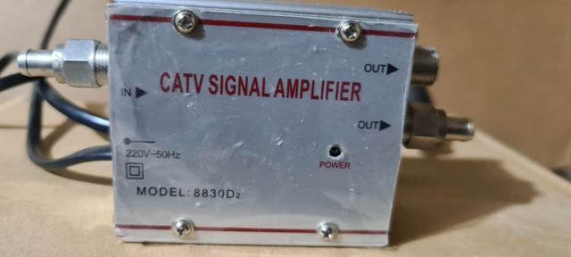 amplificador antena y multi enchufes