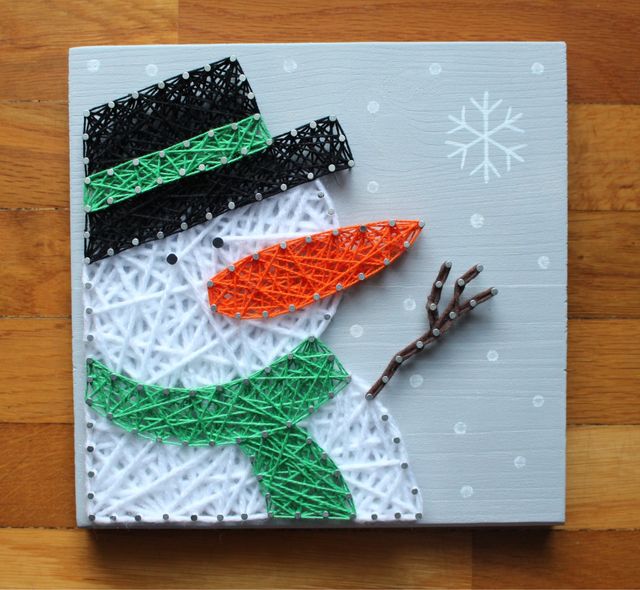 Cuadro hilos y clavos