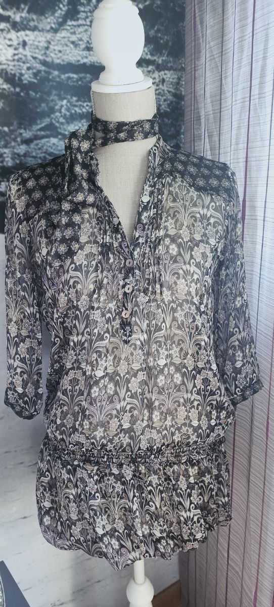 Vestido otoñal ajustable a cintura