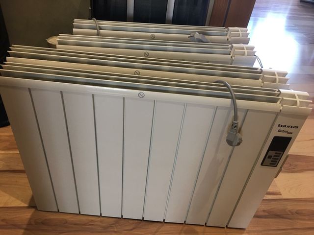 Pack 5 radiadores calor azul.