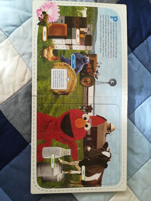 libro puzzle barrio sésamo los oficios