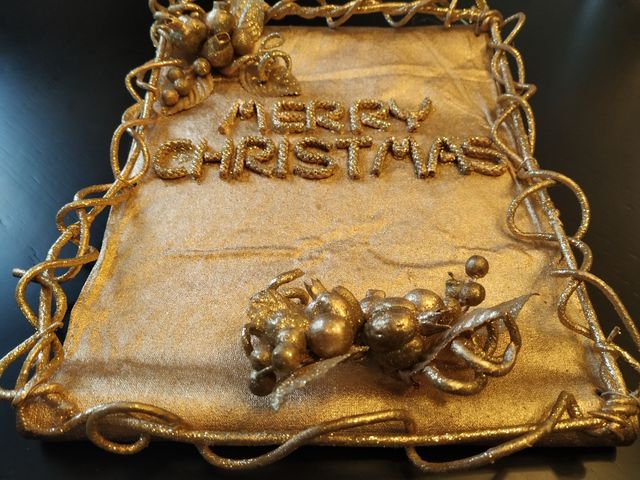 ADORNO NAVIDEÑO - Pergamino Dorado