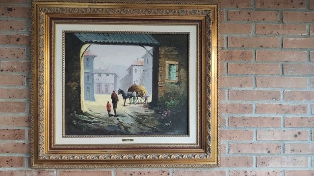 Cuadro óleo original de Saullo. 