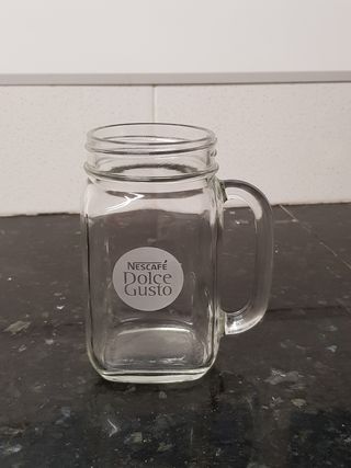 Taza jarra de cristal de segunda mano por 5 EUR en Barcelona en WALLAPOP