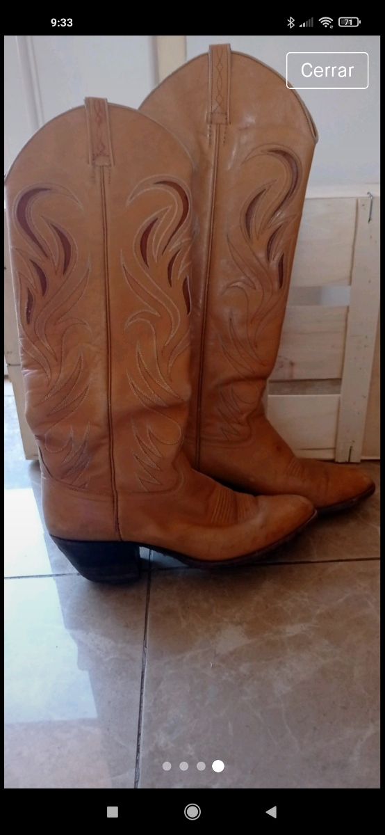 estilo Sendra boots Western Country cuero 37