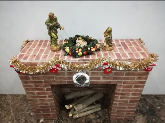 Chimenea Decoración Navidad de segunda mano por 40 € en Madrid en WALLAPOP