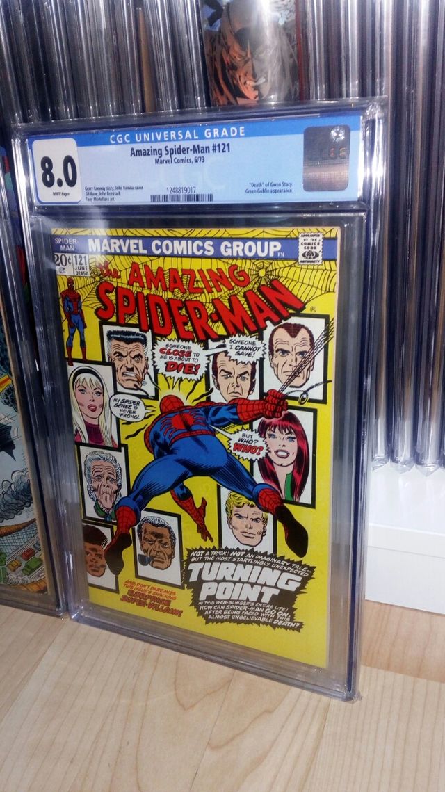 amazing spiderman 121 y 122 cgc