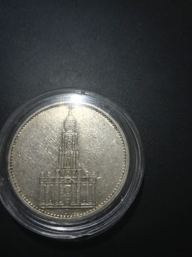 moneda de iglesia 5 reichmark hitler