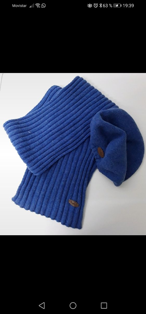 Gorro y bufanda niña.