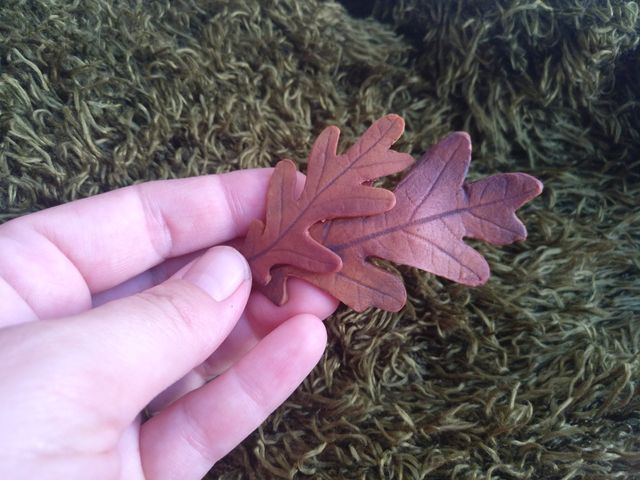 Horquila de hojas de roble