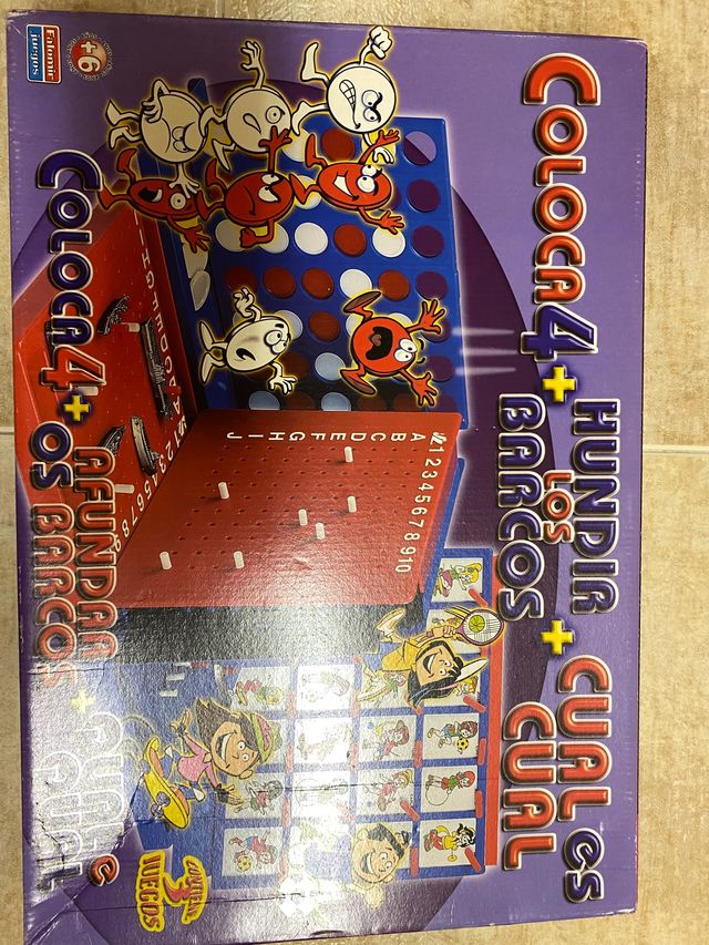 3 juegos en 1 (coloca 4,hundir los barcos y cual e