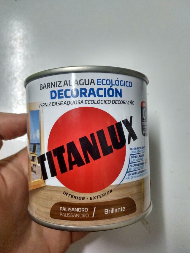 barniz al agua color palisandro - nogal