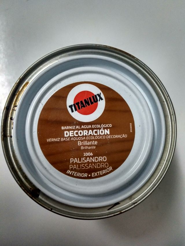 barniz al agua color palisandro - nogal