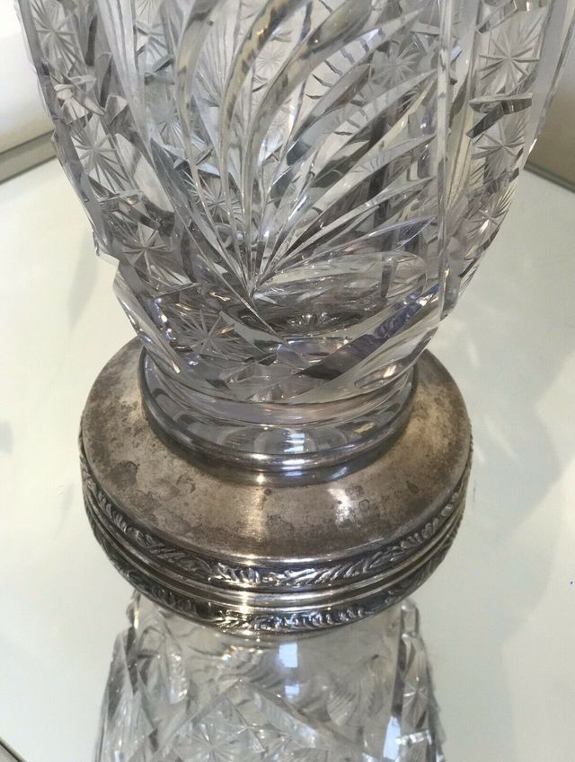 Jarrón Cristal Tallado