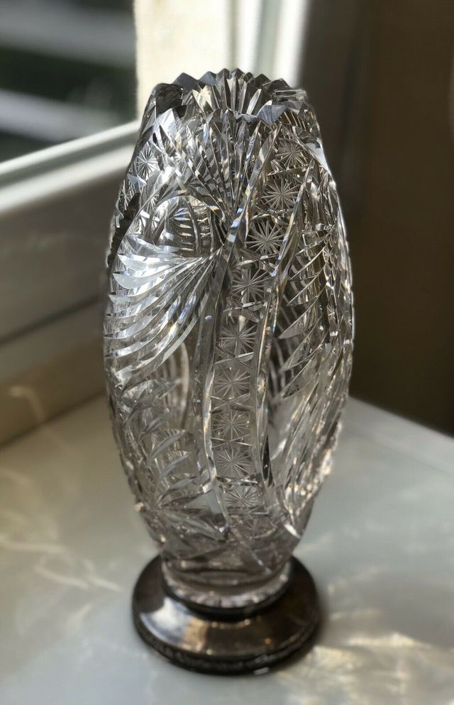 Jarrón Cristal Tallado