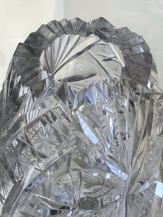 Jarrón Cristal Tallado