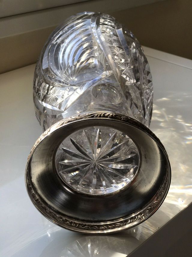 Jarrón Cristal Tallado