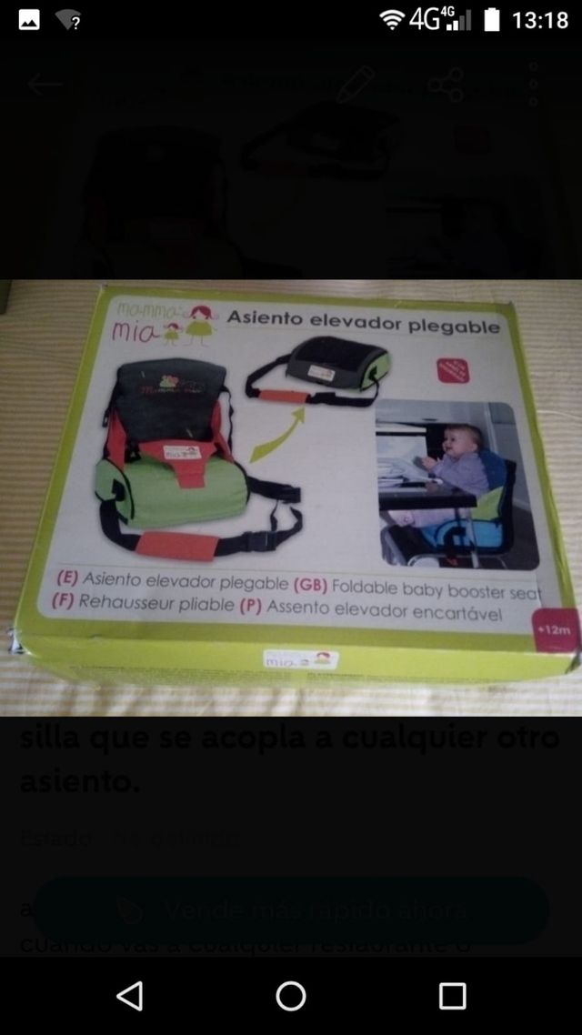 asiento para niños.