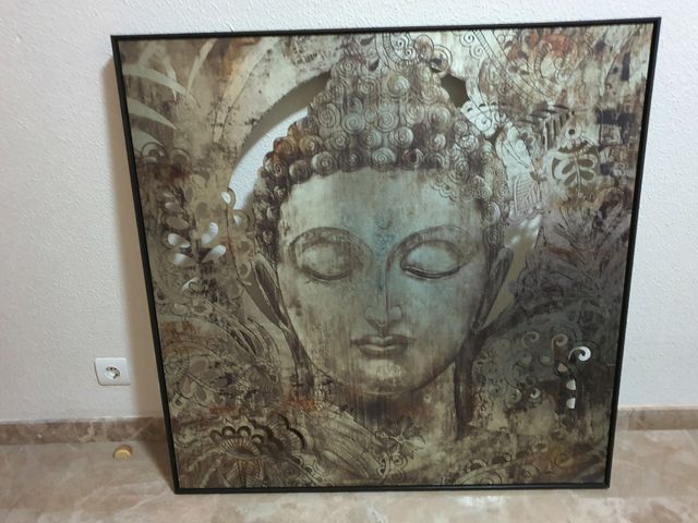 cuadro metalico buda