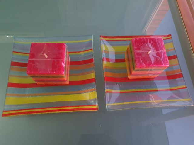 Conjunto de vela y soporte