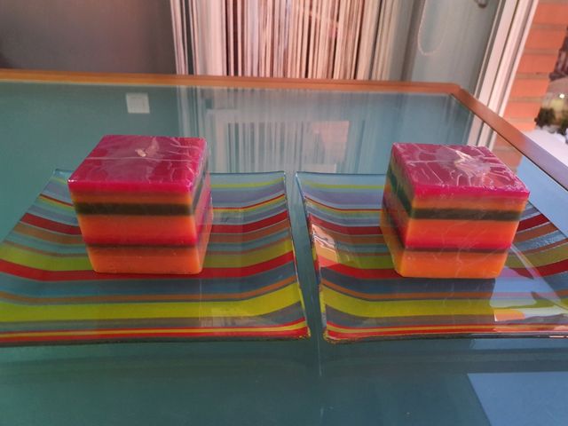 Conjunto de vela y soporte