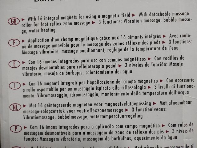 BAÑO BURBUJAS PARA PIES