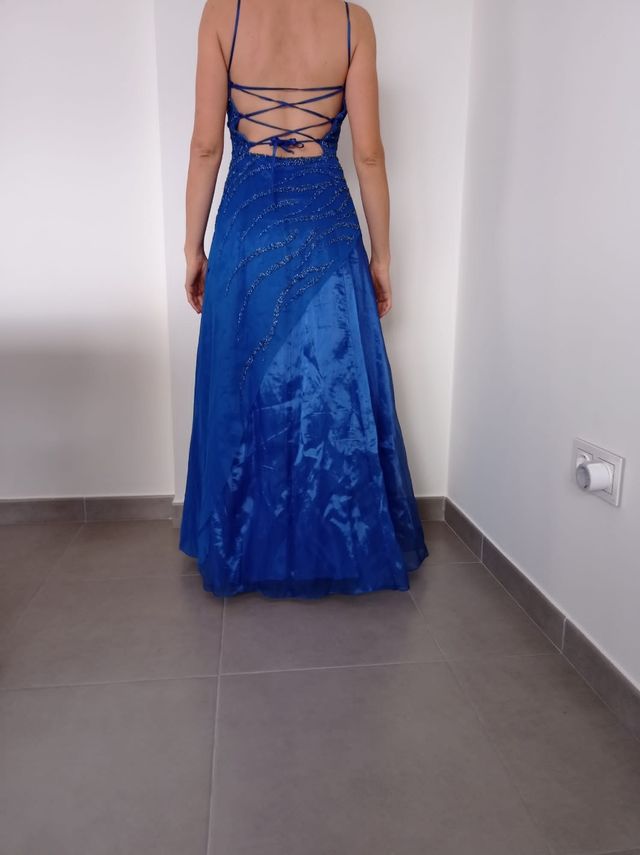 Vestido fiesta azulon