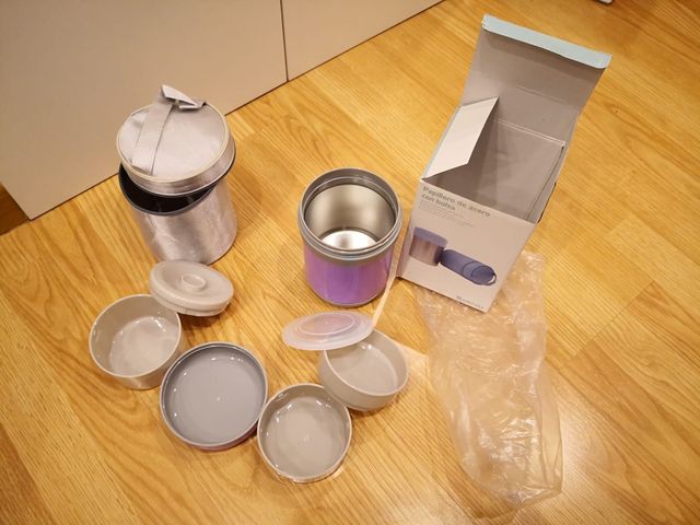 Papillero acero con bolsa nuevo