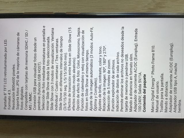 Marco digital de fotografía