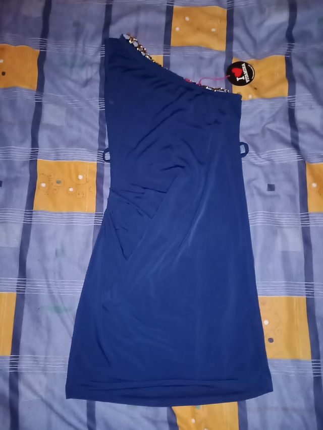 Vestido fiesta azul. Talla S