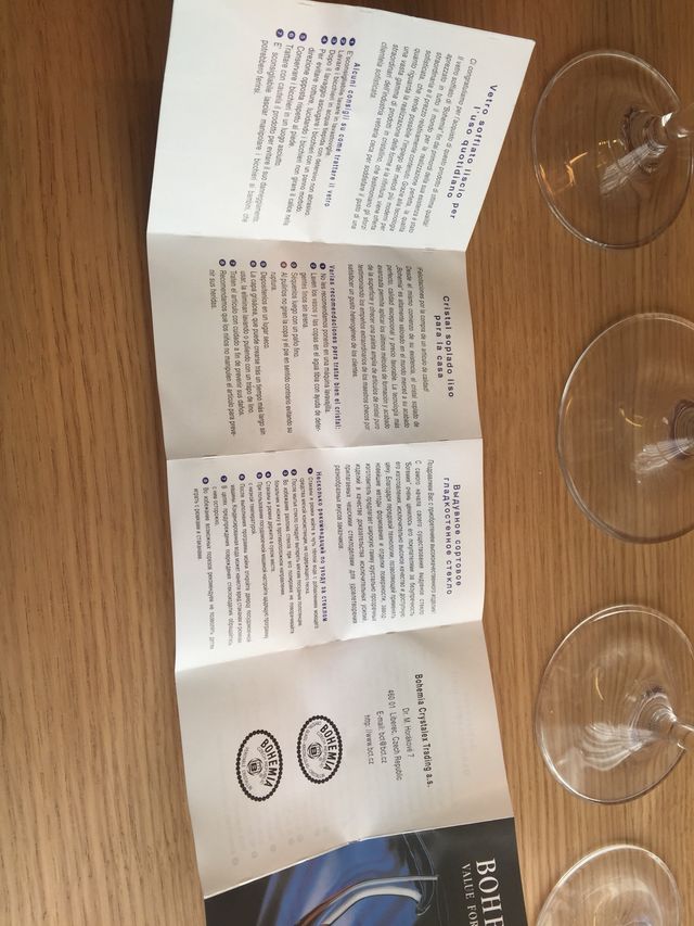 Copas cristal de Bohemia