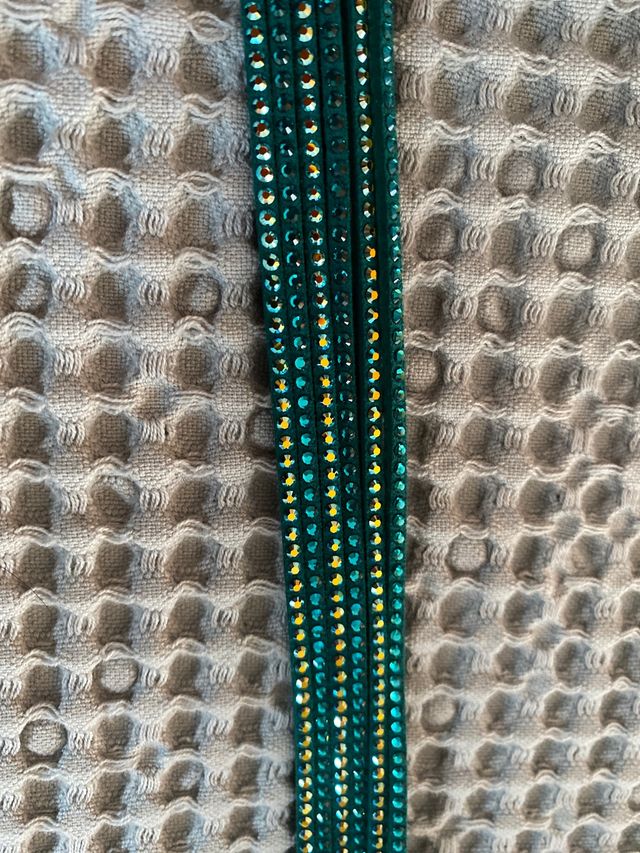 Pulsera verde cristales swaroski