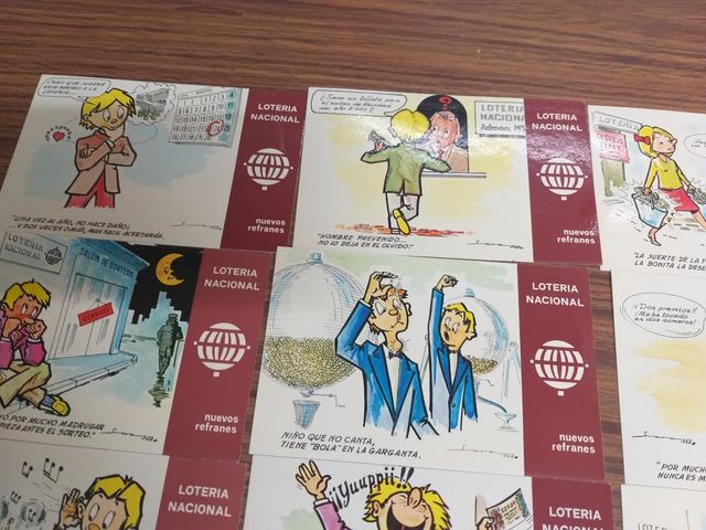 COLECCIÓN POSTALES LOTERIA NACIONAL 1979
