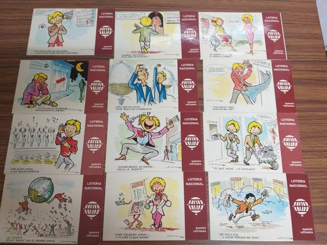 COLECCIÓN POSTALES LOTERIA NACIONAL 1979