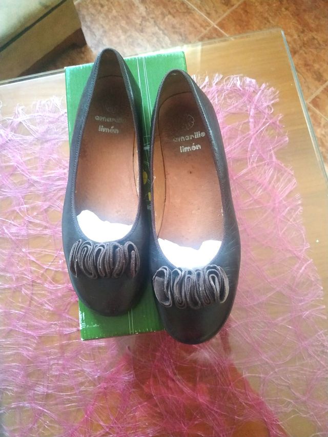 REBAJAS! Bailarinas niña marrones t. 34