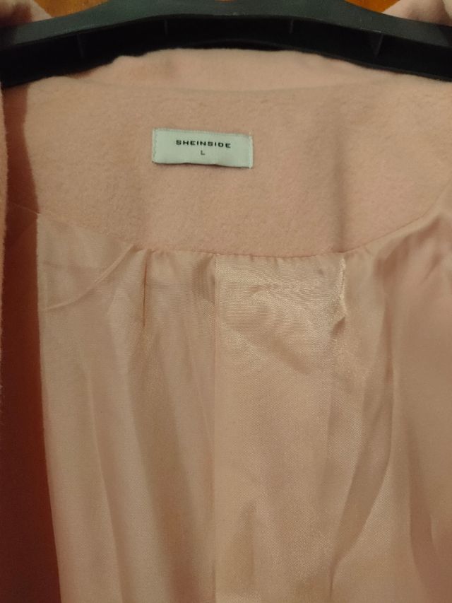 abrigo rosa largo
