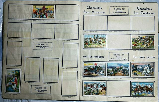 Álbum cromo Chocolate San Vicente y las Calatravas