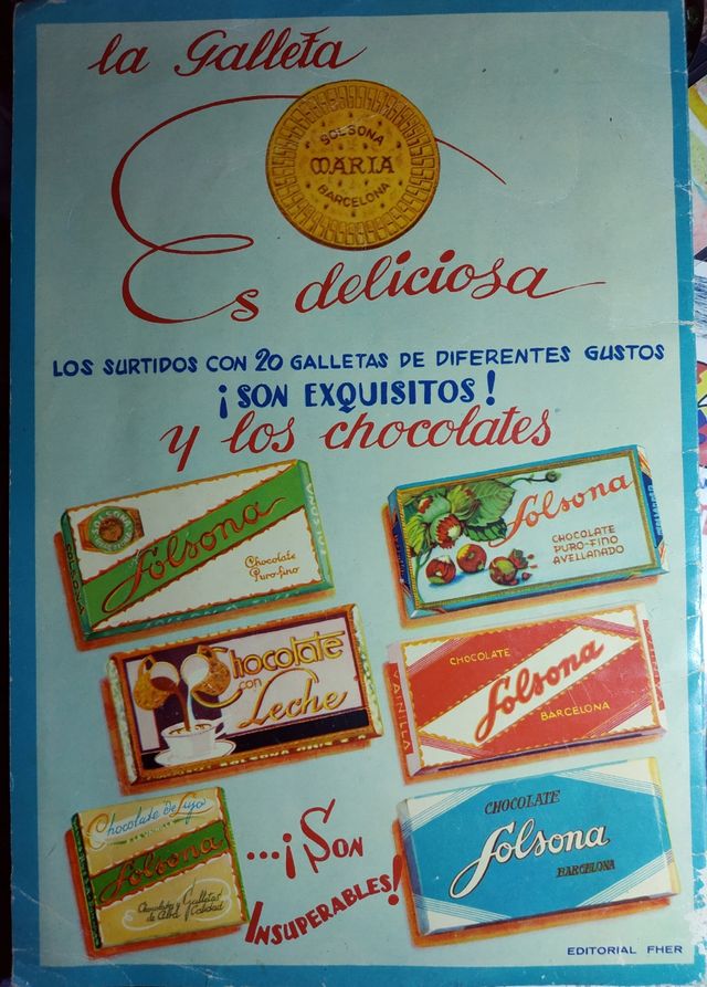 Album de cromos chocolates Solsona