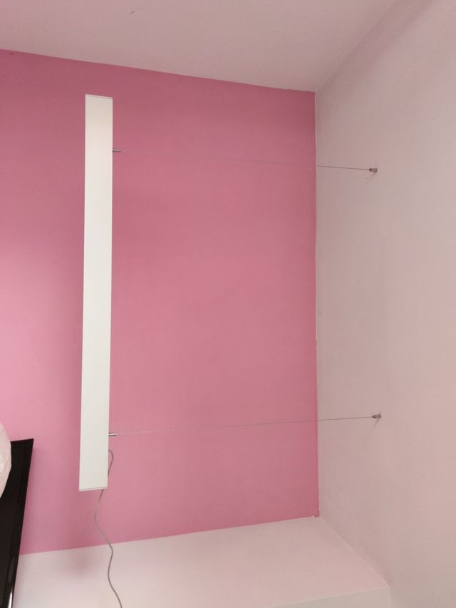 lampara luz led suspendida