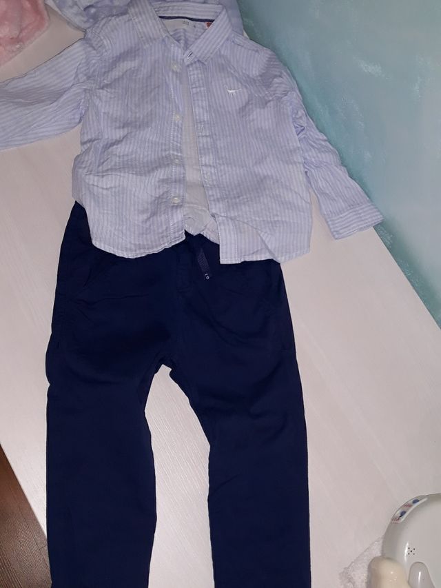 camisa pantalon ZARA MAYORAL 18 24 niño bebe