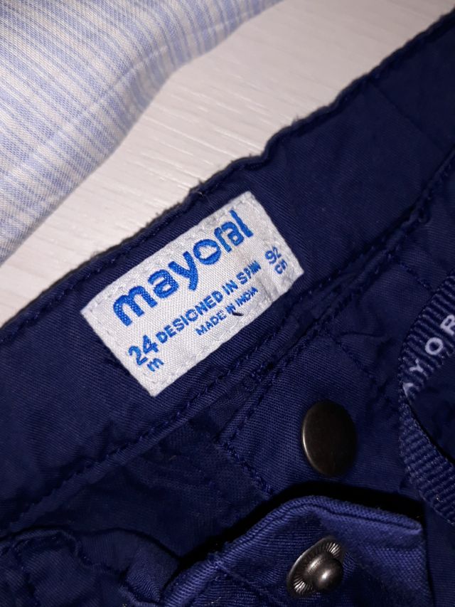 camisa pantalon ZARA MAYORAL 18 24 niño bebe