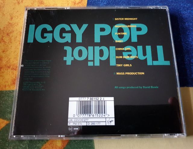 IGGY POP - The Idiot (1977, CD edición de 1990)